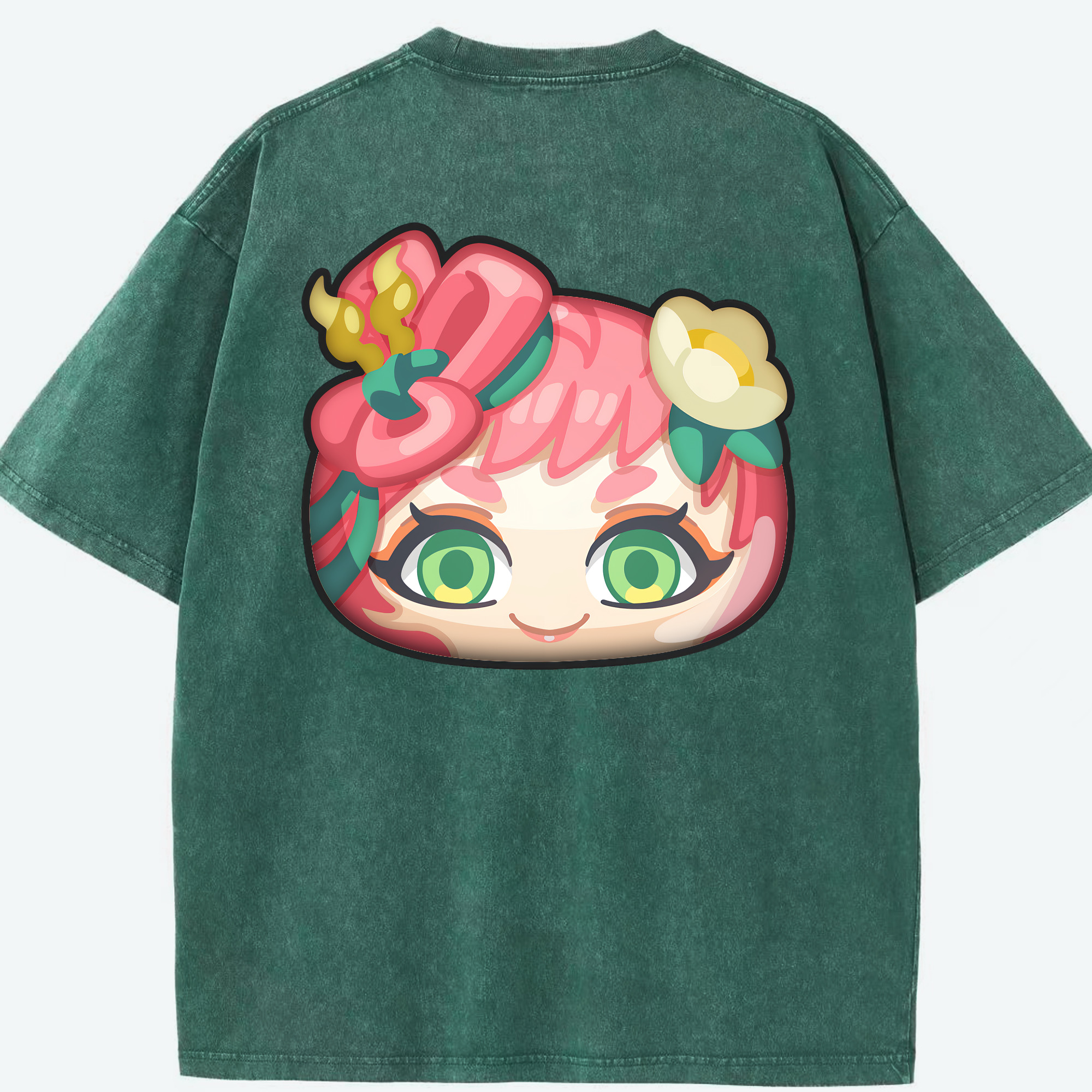 （画像用） 妖怪ウォッチ Yo-kai Watch 綿100% ヴィンテージ風 半袖Tシャツ（背面プリント）